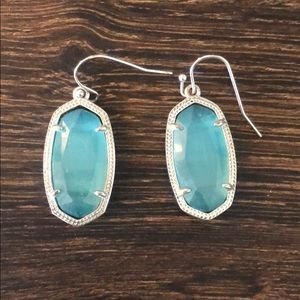 Kendra Scott small Danielle earrings light blue